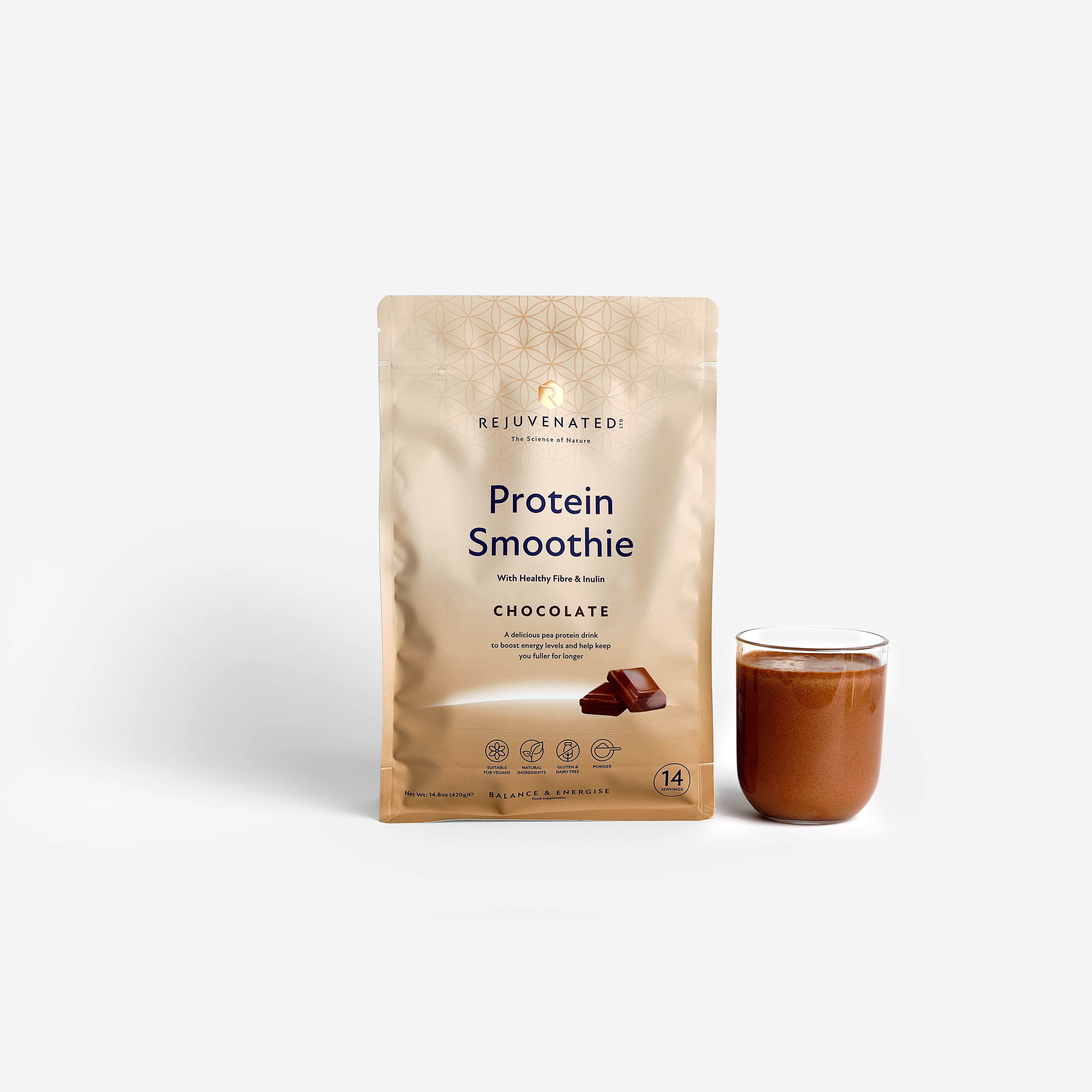 Протеїновий смузі зі смаком шоколаду Rejuvenated Protein Smoothie Chocolate